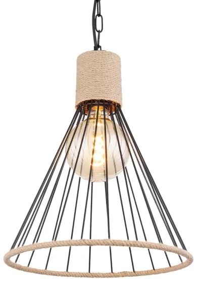 Globo 15676H1 - Lampadario su catena HALIA 1xE27/60W/230V