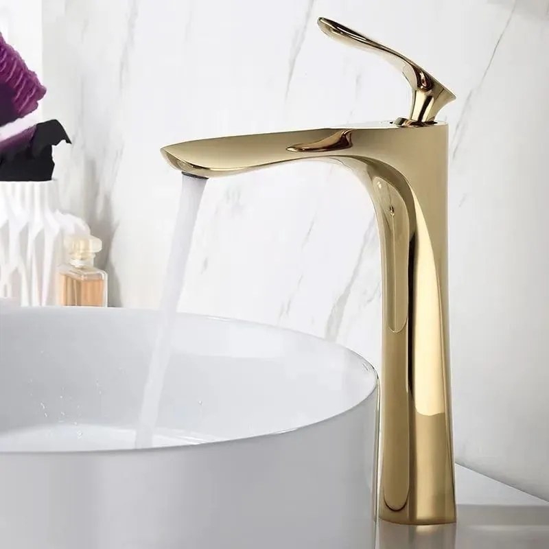 Rubinetto da lavabo Rea Orbit Gold High
