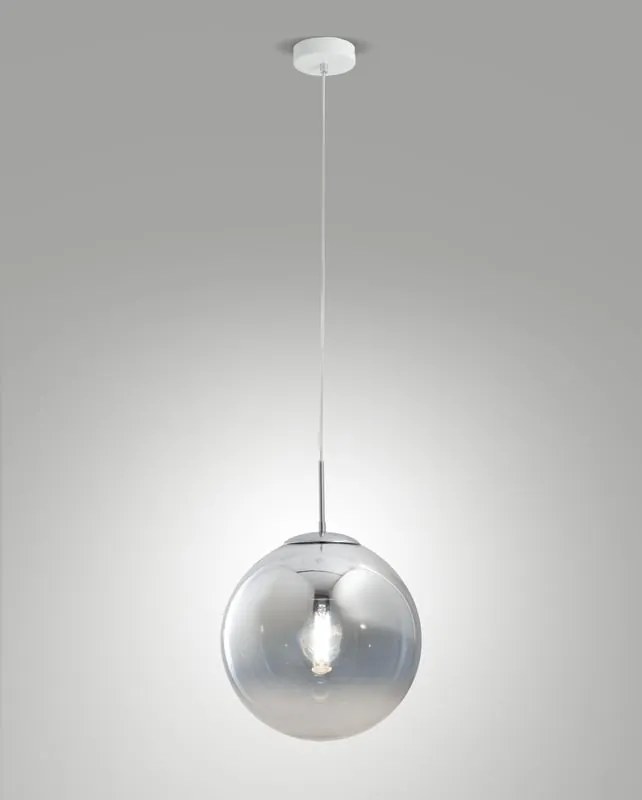 Lampadario Neoclassico ANJA cromo paralume cromo E27 LA MIA LUCE
