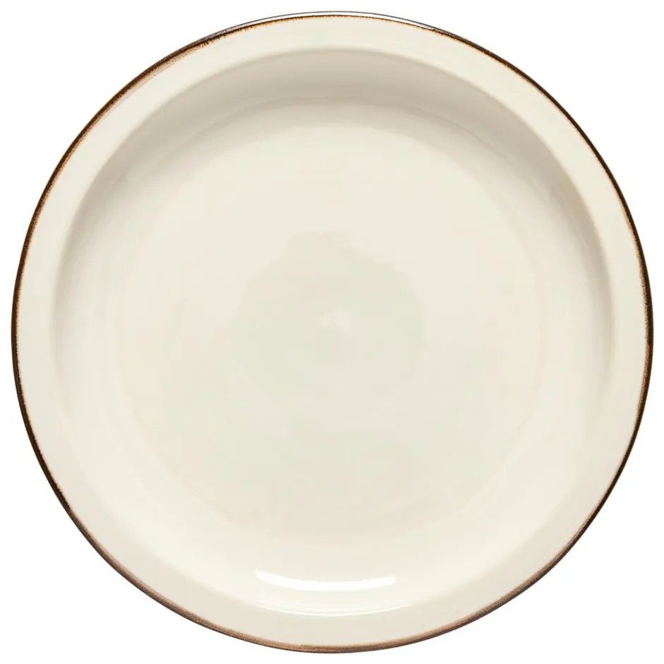 Piatto in gres beige mattone ø 26 cm Poterie - Casafina