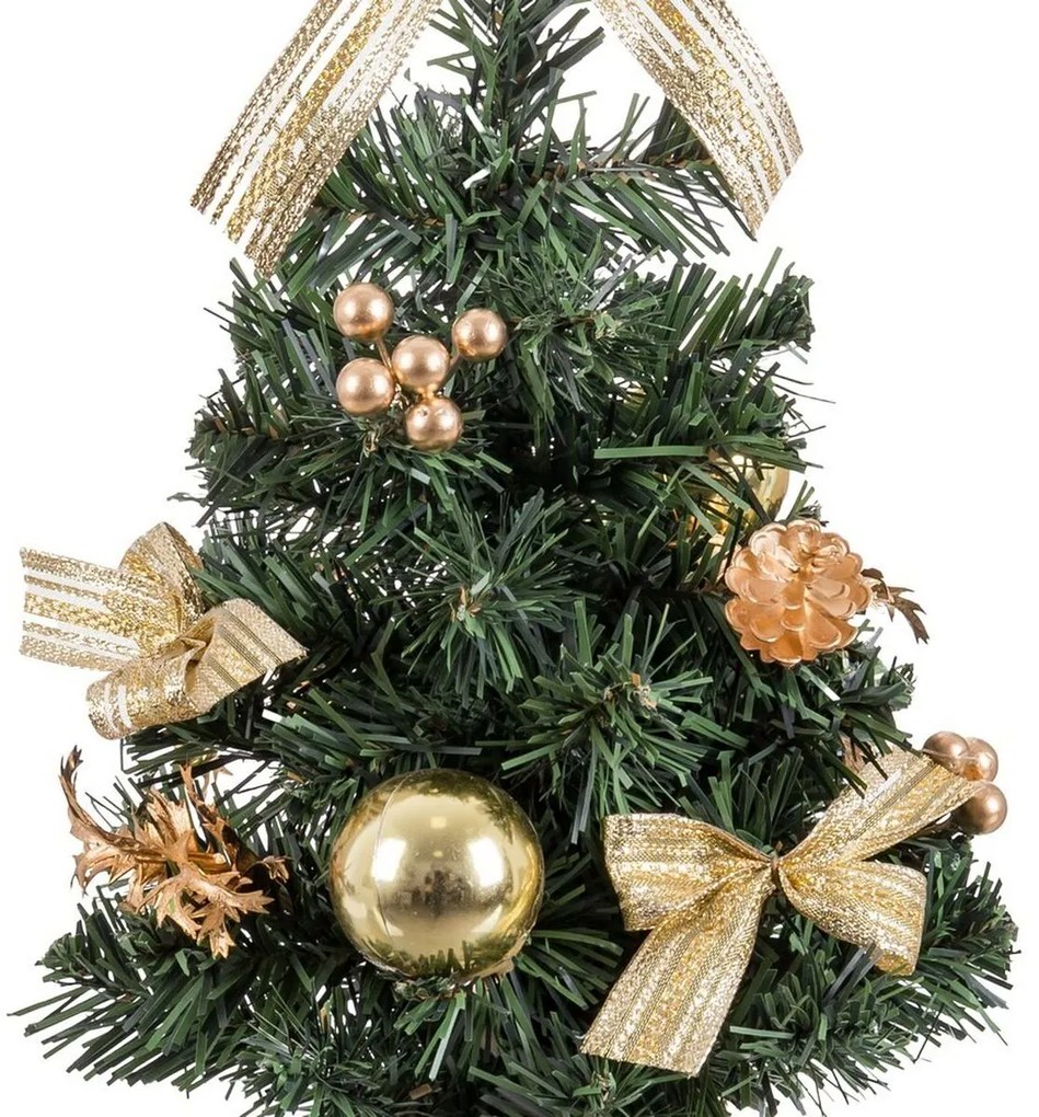 Albero di Natale Oro Verde PVC Ananas 26 x 26 x 50 cm