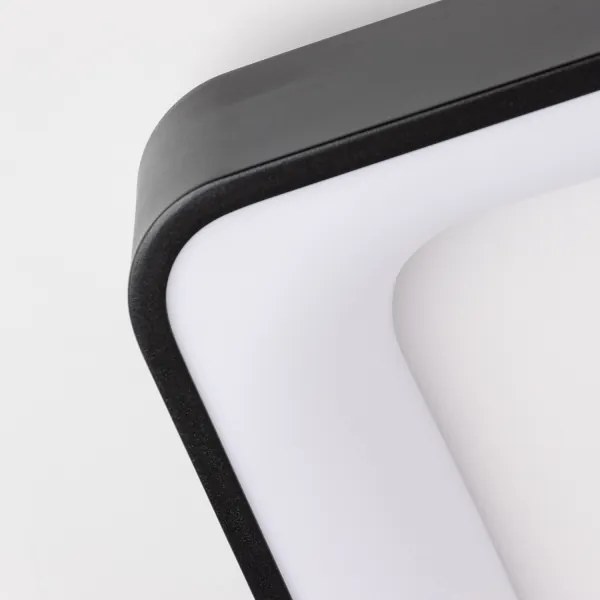 Brilagi - Plafoniera LED dimmerabile FALCON II LED/125W/230V 60x60 cm nera + telecomando