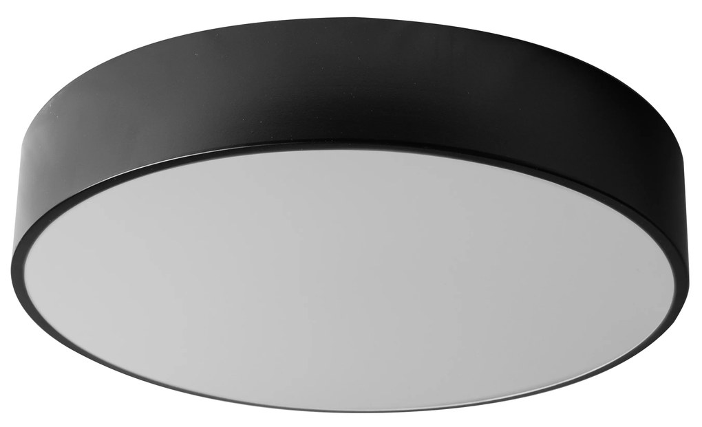 Lampada Plafoniere 50cm Rotonda Nero Da Soffitto app644-4c