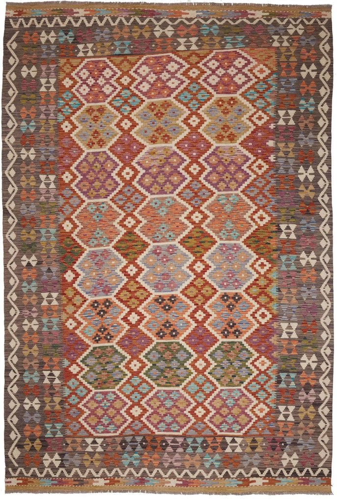 Kilim Tappeto 200 x 300 (Pakistan) Tessuto A Mano