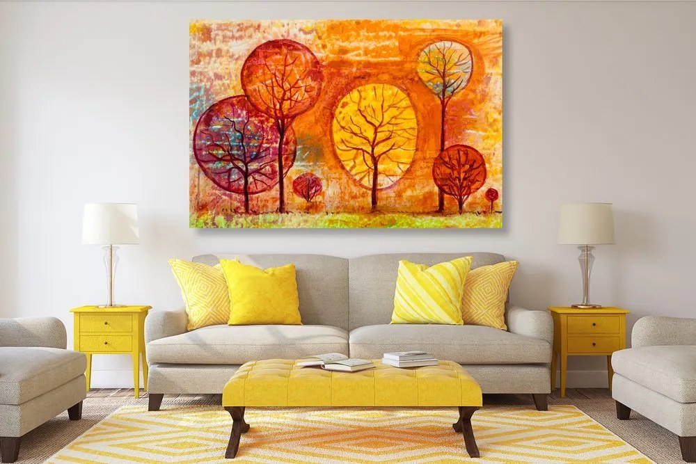Stampa su tela – Alberi nei colori dell'autunno