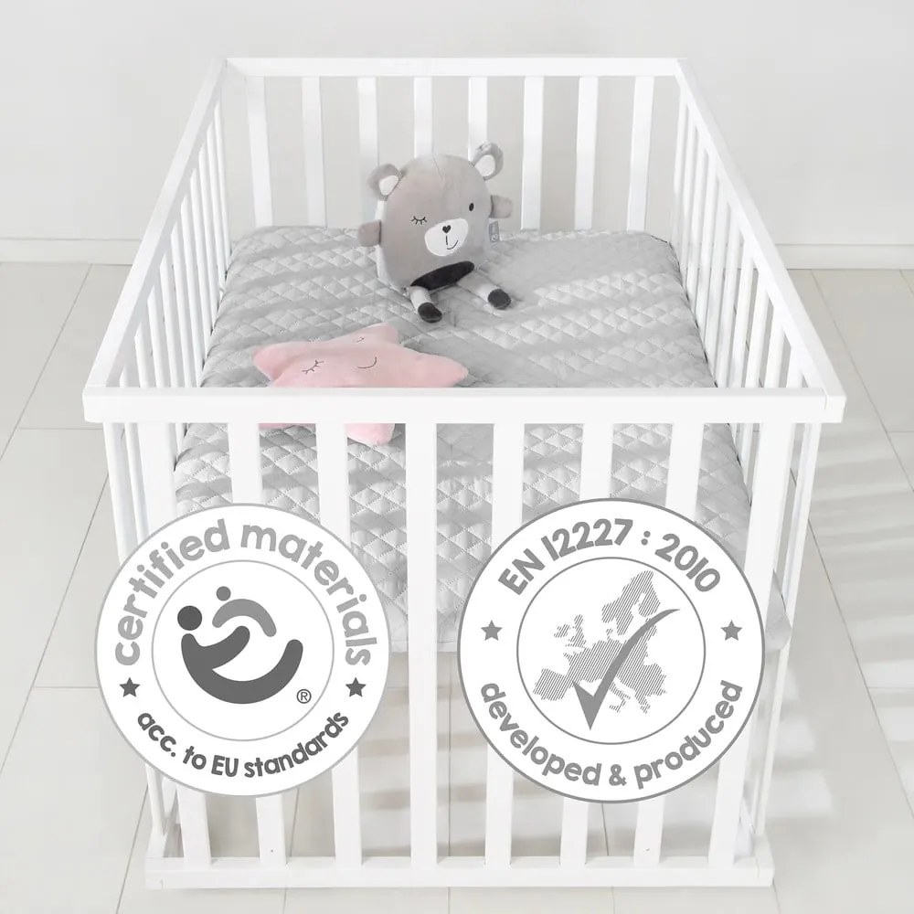 Lettino bianco con ruote 100x75 cm Style – Roba