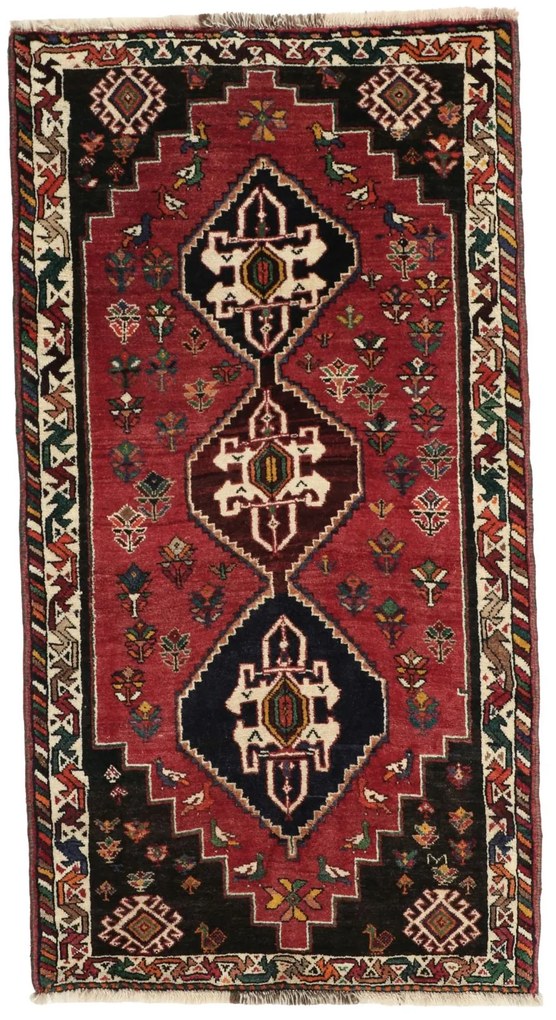 Gashghai Tappeto persiano 80x160 (Iran) Annodato A Mano