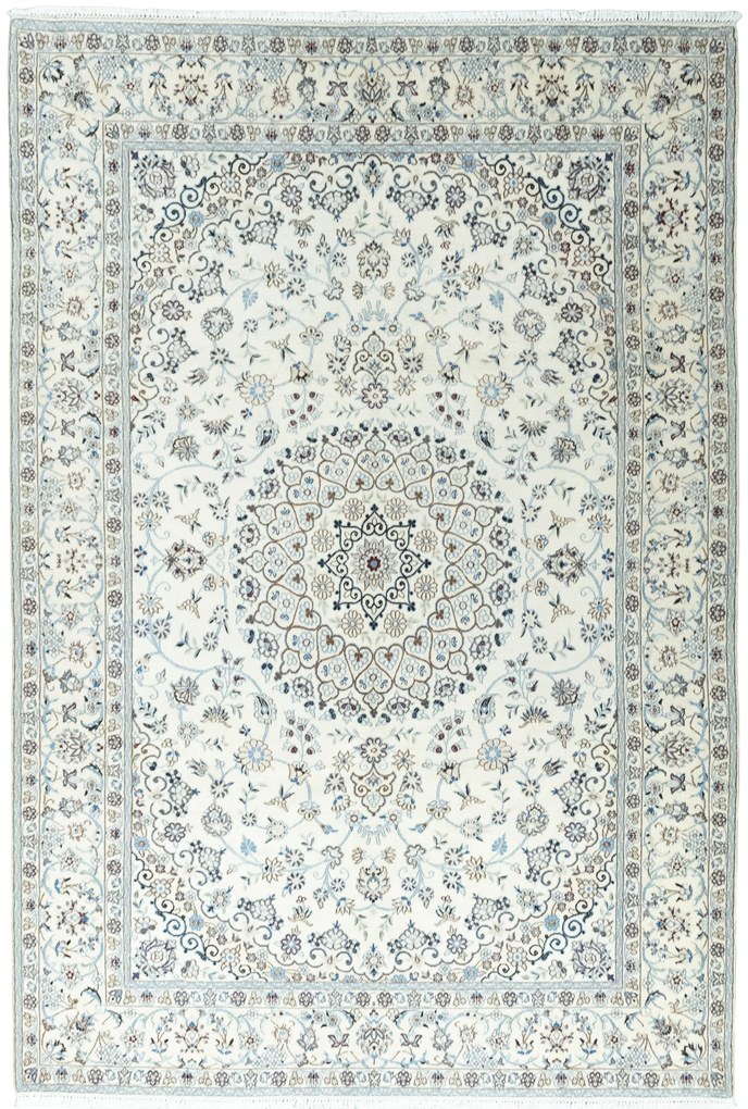 Nain Tappeto persiano 200 x 290 Beige (Iran) Annodato A Mano