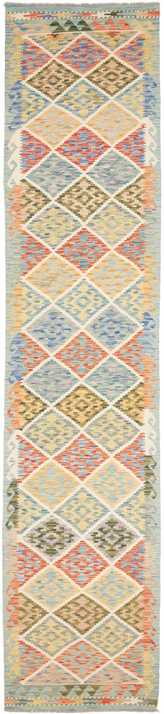 Kilim Tappeto orientale 400 x 90 (Pakistan) Tessuto A Mano