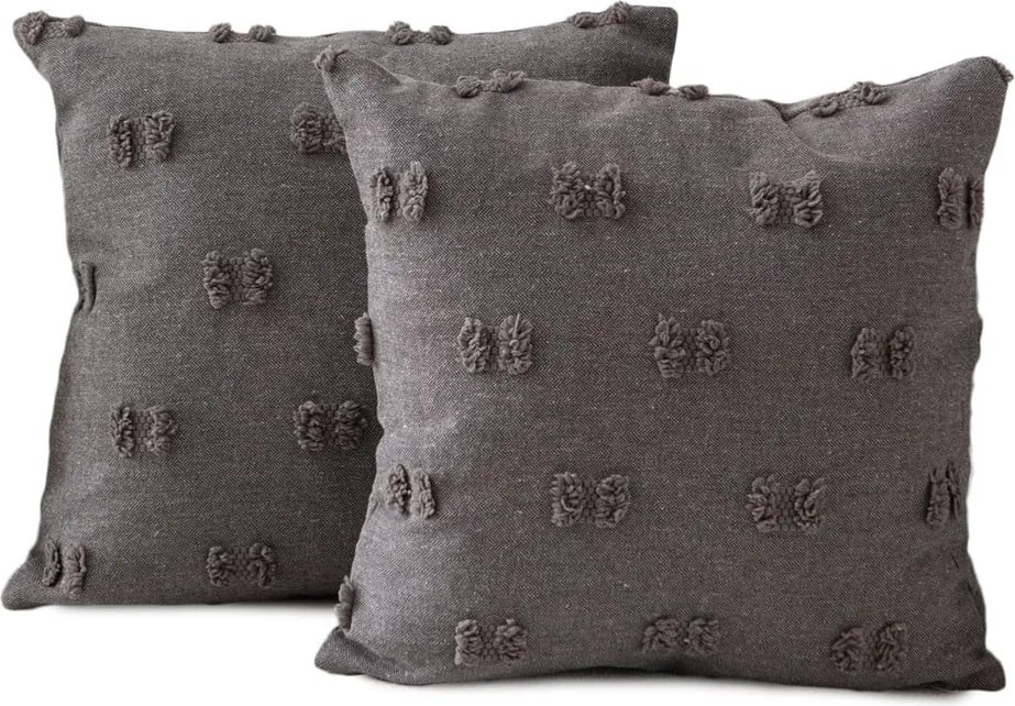 Federe decorative in set 2 pz 43x43 cm Tuffet – Mioli Decor