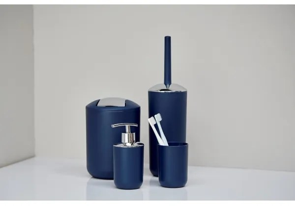 WENKO 22520100 - Cestino BRASIL 14x21 cm blu/cromato lucido