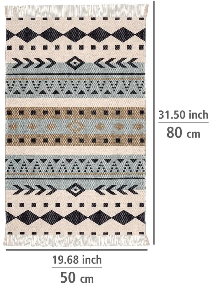 Tappeto da bagno in cotone riciclato , 50 x 80 cm Bere - Wenko