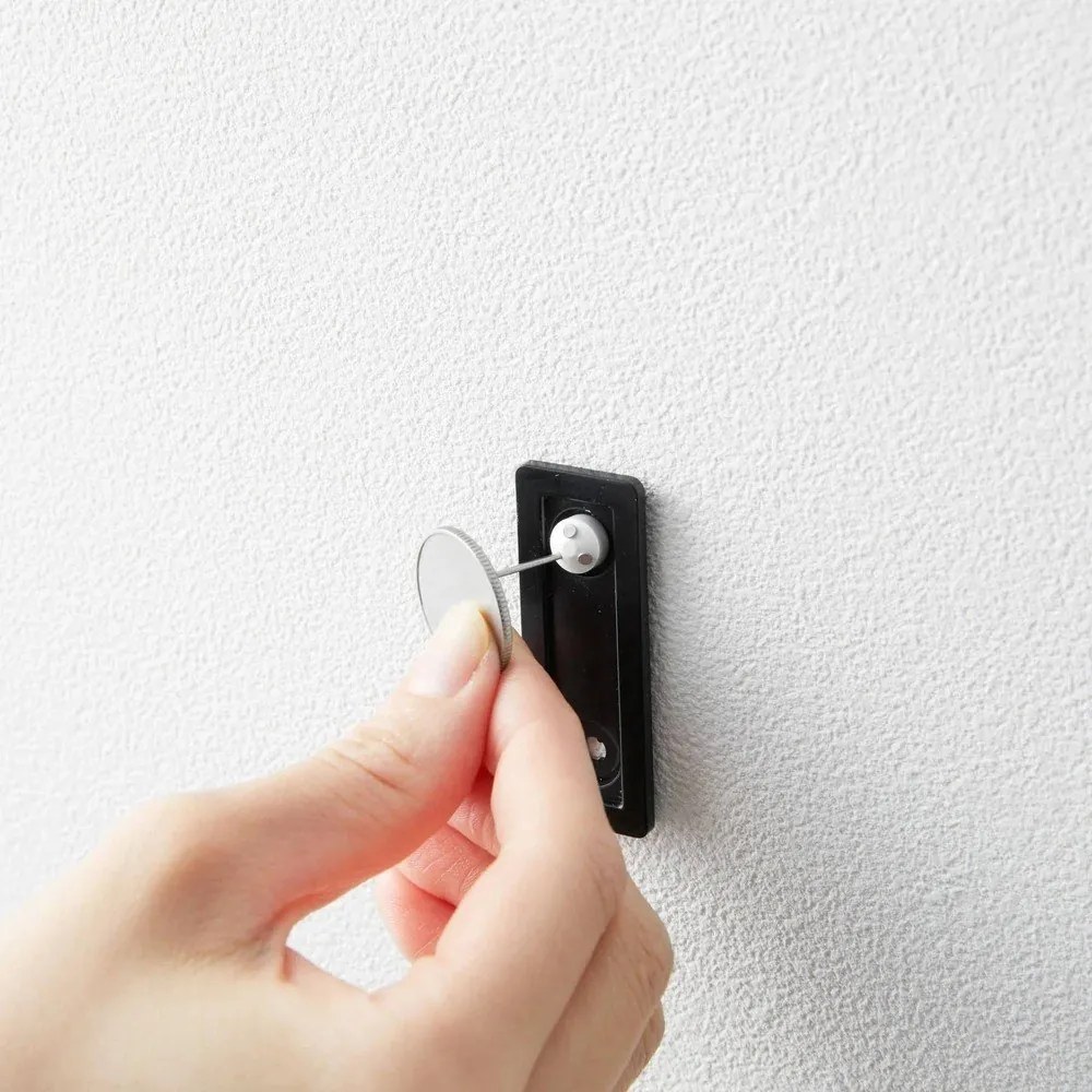 Set di ganci da parete neri in metallo 3 pz Tower – YAMAZAKI