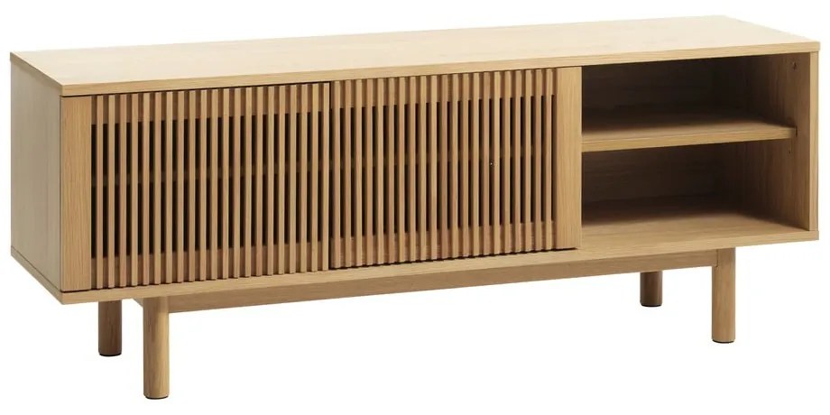 Mobile TV effetto rovere colore naturale 143x55 cm Tiber - Unique Furniture