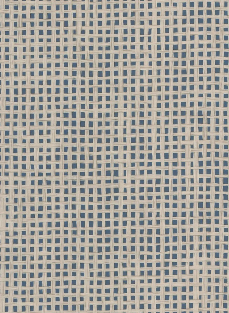 Arte International Carta da parati Waffle Weave - Navy Beige