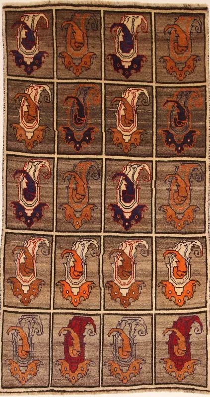 Gashghai Tappeto 110x210 Marrone (Iran) Annodato A Mano