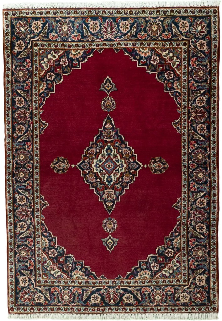 Kashan Tappeto persiano 160 x 110 Rosso (Iran) Annodato A Mano
