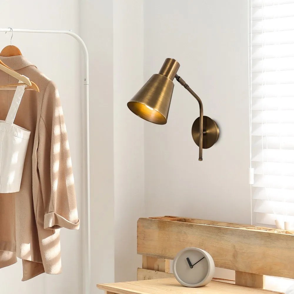 Lampada da parete color bronzo ø 15 cm Sivani - Opviq lights