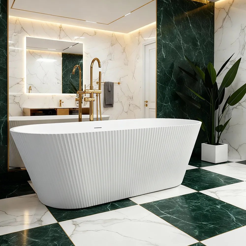 Vasca da bagno freestanding in acrilico OFELIA 170