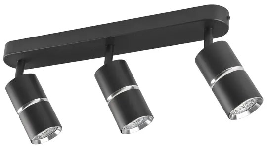 Faretto BAMBOO 3xGU10/10W/230V nero