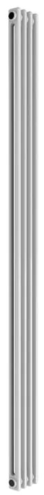 Radiatore acqua calda Comby in acciaio 2 colonne, 4 elementi, interasse 1735 mm, bianco