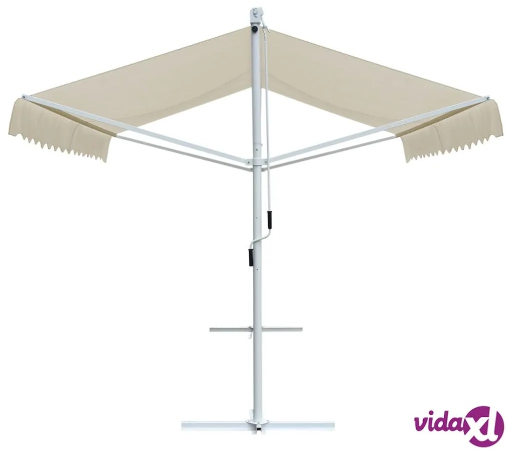 vidaXL Tenda da Sole a Gazebo 4x3 m Crema