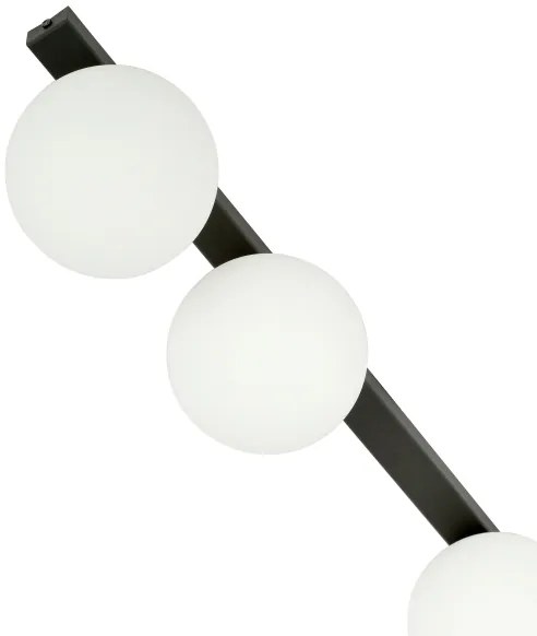 Plafoniera FIT 3xE14/10W/230V nero/bianco