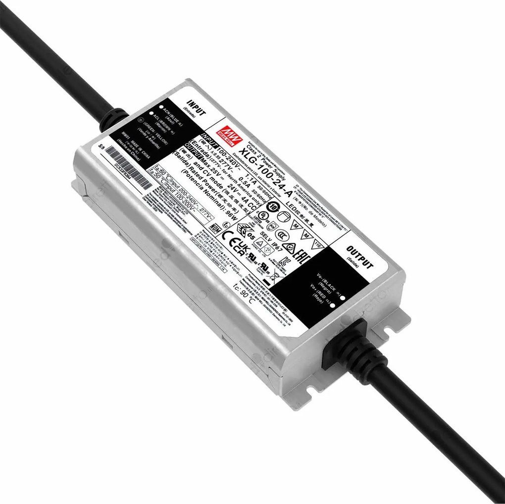 Alimentatore Meanwell 100W 24V IP67 Serie XLG