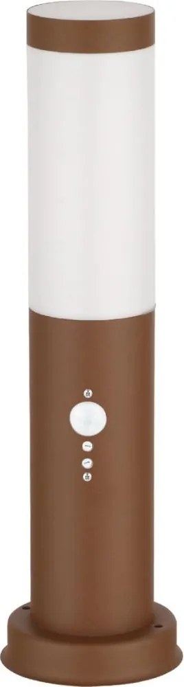 Brilagi - Lampada da esterno con sensore 1xE27/15W/230V 40 cm IP44 marrone