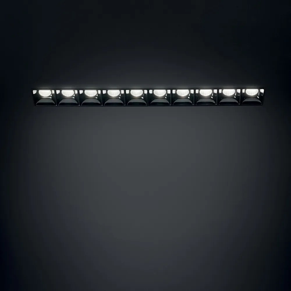 Modulo Lika Alluminio Nero Led 20W 3000K Luce Calda