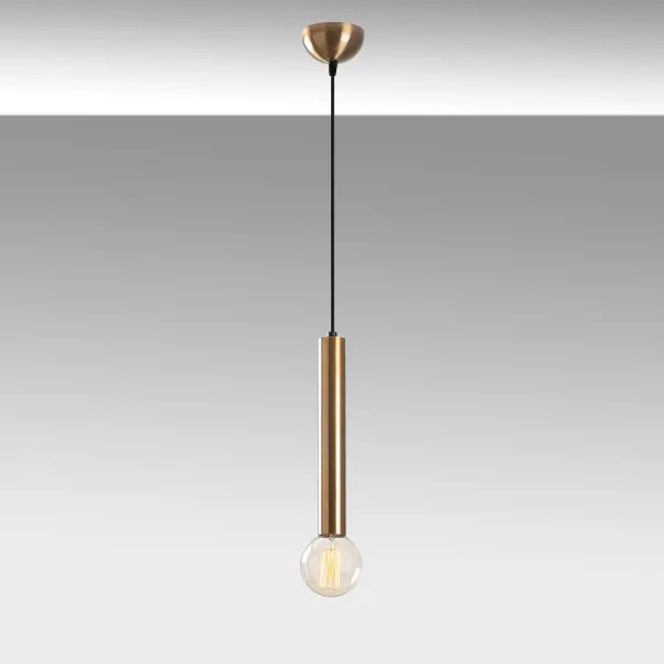 Lampadario a cavo TEMPO 1xE27/40W/230V, finitura dorata