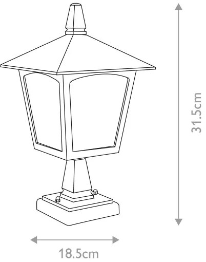 Elstead - Lampada da esterno YORK 1xE27/100W/230V IP43