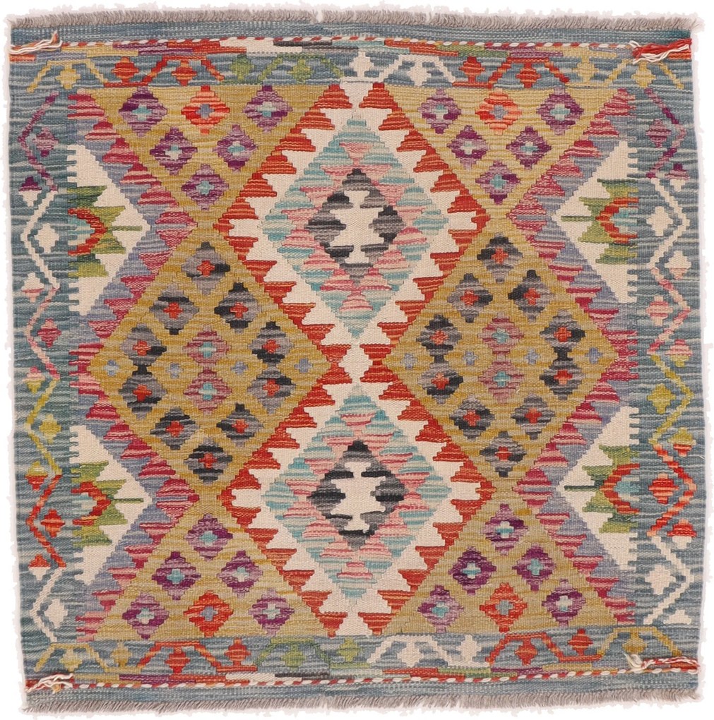 Kilim Tappeto orientale 100 x 110 (Afghanistan) Tessuto A Mano