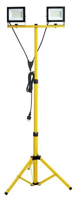 LED Riflettore con il supporto TIGRA 2xLED/50W/230V 4000K IP54 nero/giallo