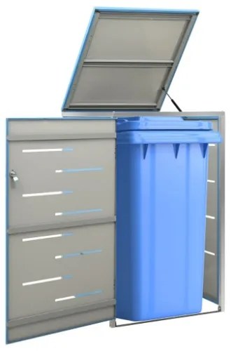 Copribidone per Spazzatura Singolo 69x77,5x115 cm Acciaio Inox