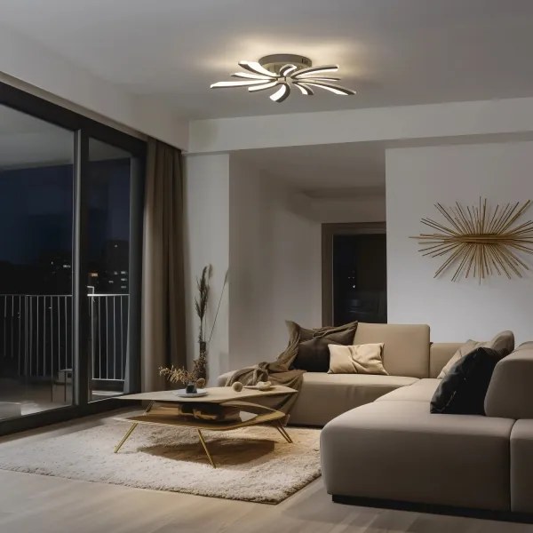 Brilagi - Lampadario a plafone LED dimmerabile TWIST LED/55W/230V 3000-6500K antracite + +TC