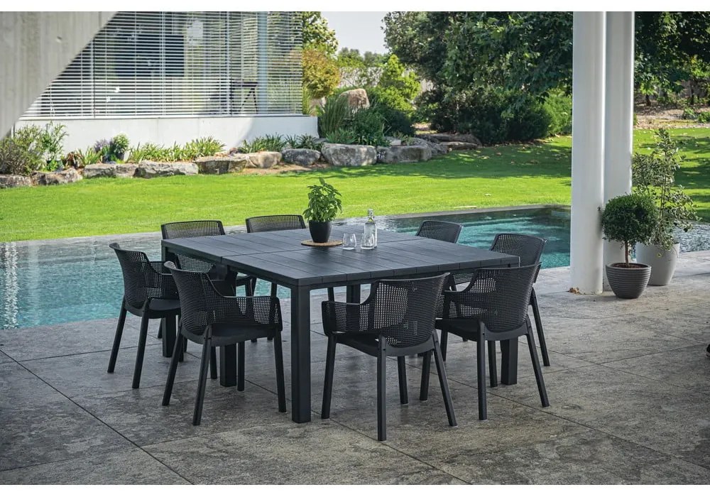 Sedia da giardino in plastica grigio scuro Elisa - Keter