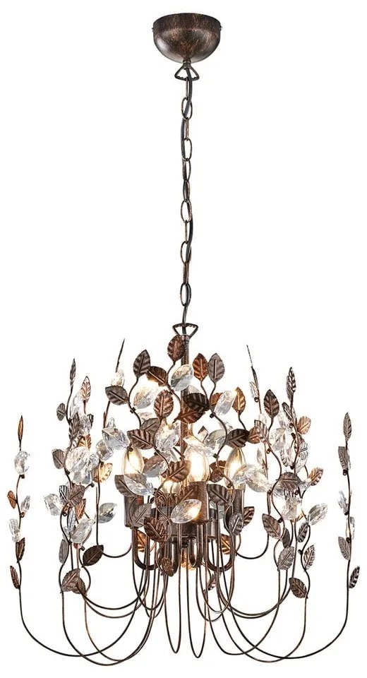 Lampadario color bronzo ø 52 cm Napoli – Trio