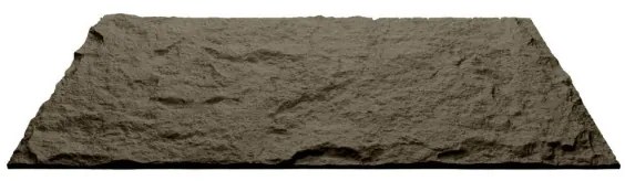 Pannello decorativo effetto roccia pietra 3D set 10 pz 7,2 mt2 rivestimento murale in PU 120 x 60 x 3 Grigio Vulcano