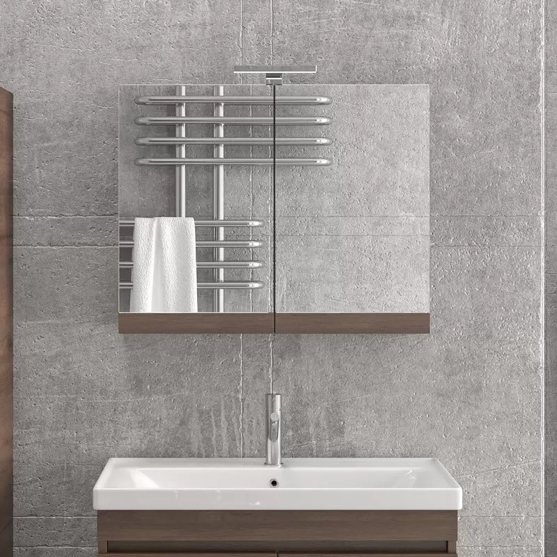 Specchiera bagno contenitore da 75 cm con 2 ante NEL-75 - KAMALU