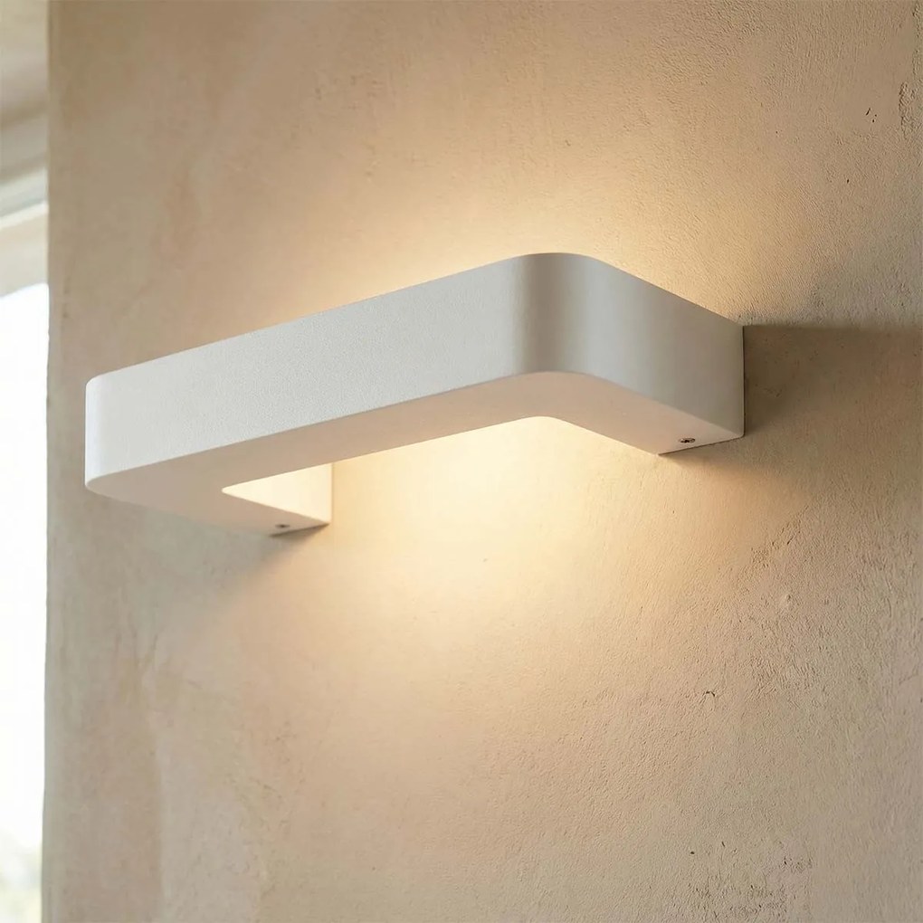 Applique da Parete G9 Curva U Luce Indiretta in Gesso Pitturabile