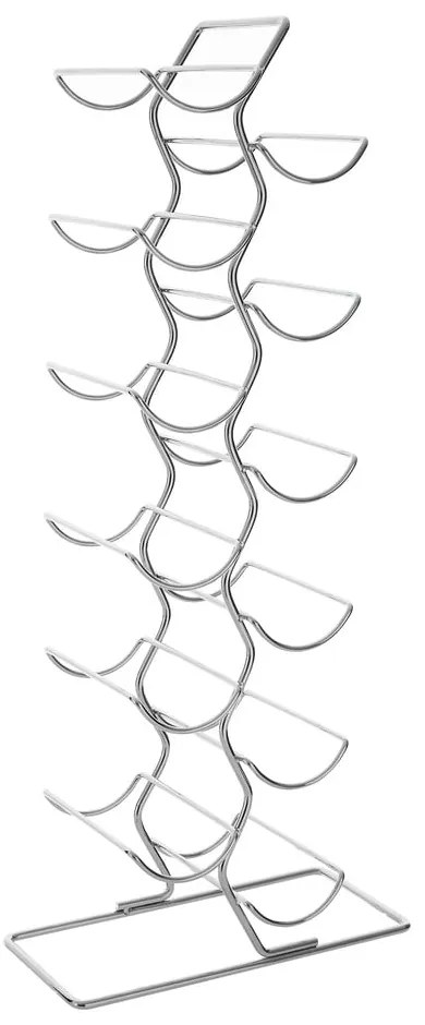 Portabottiglie in metallo argentato 12 bottiglie Jaxen - Premier Housewares