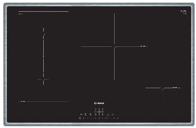 Piano cottura induzione 4 zone L 79.5 cm PVS845FB5E BOSCH nero