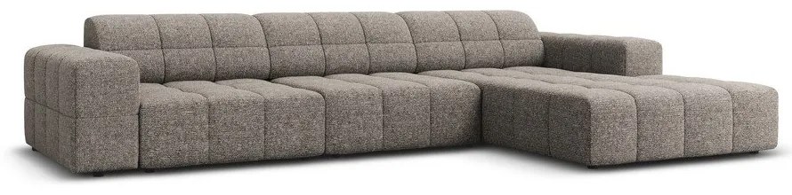 Divano angolare in grigio scuro (con penisola a destra) Chicago – Cosmopolitan Design