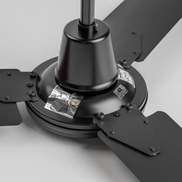 ZEVENTI - Ventilatore a soffitto TOFINO nero