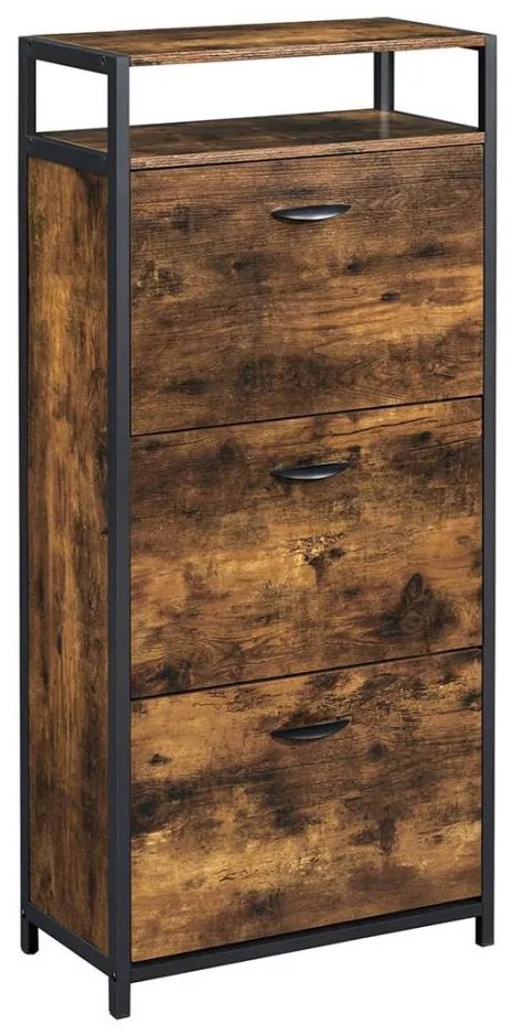 Scarpiera FIRA marrone/nero