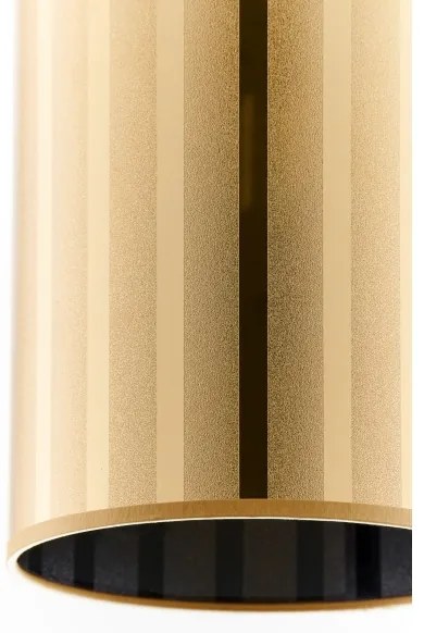 Jupiter 2090 - Lampadario sospeso a cavo CORTINA 1xE27/15W/230V oro/nero