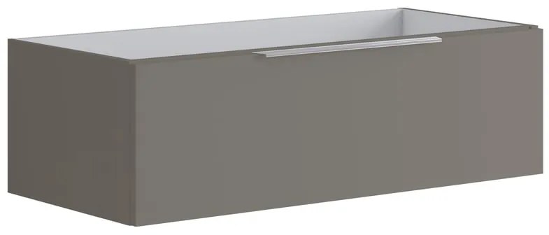 Mobile da bagno sotto lavabo Brera grigio opaco L 99.5 x H 30 x P 45.5 cm 1 cassetto, lavabo non incluso
