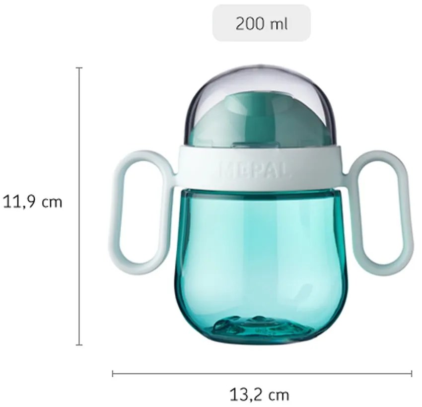 Tazza per bambini in tritan verde chiaro 200 ml Little farm - Mepal