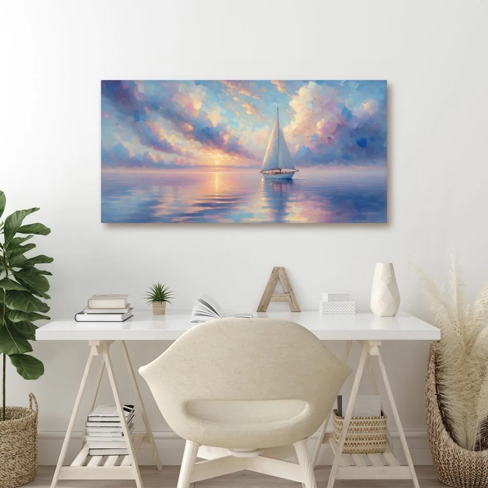 Quadro su tela – Barca a vela romantica
